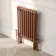 Athens Antique Copper Double Column Horizontal Traditional Radiator 600x425mm