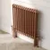 Athens Antique Copper Double Column Horizontal Traditional Radiator 600x605mm