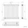 Athens Antique Copper Double Column Horizontal Traditional Radiator 600x605mm