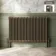 Athens Antique Gold Double Column Horizontal Traditional Radiator 750x1190mm