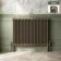 Athens Antique Gold Triple Column Horizontal Traditional Radiator 750x1010mm