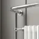 Gibraltar Small White Traditional Heated Towel Radiator (With Overhanging Rail)