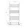Barcelona Matt Black Straight Heated Towel Rail 1000x600mm
