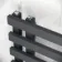 Palermo Anthracite Designer Heated Towel Rail 800x600mm