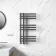Madrid Anthracite Designer Heated Towel Rail 800x450mm