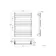 Santorini Anthracite Flat Panel Heated Towel Rail 800x600mm