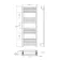 Valetta Matt Black Square Heated Towel Rail 1200x450mm