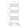 Barcelona Anthracite Straight Heated Towel Rail 1000x500mm