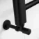 Barcelona Matt Black Straight Heated Towel Rail 1000x500mm