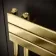 Seville Brushed Brass Designer Flat Panel Heated Towel Rail 800x450mm