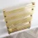 Santorini Brushed Brass Flat Panel Heated Towel Rail 1400x600mm