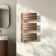 Seville Brushed Copper Designer Flat Panel Heated Towel Rail 800x450mm