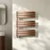 Seville Brushed Copper Designer Flat Panel Heated Towel Rail 800x600mm