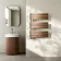 Seville Brushed Copper Designer Flat Panel Heated Towel Rail 800x600mm