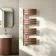Seville Brushed Copper Designer Flat Panel Heated Towel Rail 1200x450mm