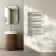 Cannes Chrome Designer Heated Towel Rail 800x500mm