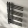 Cannes Matt Black Designer Heated Towel Rail 800x500mm
