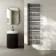 Cannes Matt Black Designer Heated Towel Rail 1600x500mm