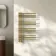 Cannes Brushed Brass Designer Heated Towel Rail 800x500mm