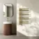 Cannes Brushed Brass Designer Heated Towel Rail 800x500mm