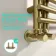Cannes Brushed Brass Designer Heated Towel Rail 800x500mm