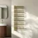 Cannes Brushed Brass Designer Heated Towel Rail 1200x500mm