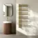 Cannes Brushed Brass Designer Heated Towel Rail 1200x500mm
