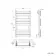 Santorini Brushed Copper Flat Panel Heated Towel Rail 800x450mm