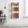 Santorini Brushed Copper Flat Panel Heated Towel Rail 1200x600mm