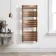 Santorini Brushed Copper Flat Panel Heated Towel Rail 1400x600mm
