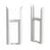 White Traditional 3 Column Radiator Feet