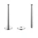 Chrome Plated Pipe Connectors For Heated Towel Rails & Radiators (Pair) 150mm
