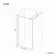 Munich Matt Black Framed Easy Clean 8mm Wet Room Shower Glass Panel 700mm