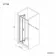 London 6mm Bifold Shower Door 800mm