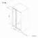 Hamburg Matt Black Easy Clean 8mm Sliding Shower Door 1400mm - Easy Fix Feature