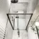 Helsinki Matt Black Premium Easy Clean 8mm Hinged Shower Door 1000mm