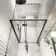 Helsinki Matt Black Premium Easy Clean 8mm Hinged Shower Door 1100mm