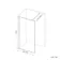 Munich Fluted Effect Matt Black Framed Easy Clean 8mm Wet Room Shower Glass Panel 1000mm