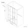 London Matt Black Grid 6mm Sliding Shower Door 1200mm