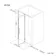 Helsinki Brushed Brass Premium Easy Clean 8mm Hinged Shower Door 1400mm