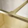Munich Brushed Brass with Mesh Effect 8mm Wet Room Shower Glass Panel 800mm