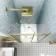 London Brushed Brass 6mm Bifold Shower Door 760mm