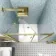 London Brushed Brass 6mm Bifold Shower Door 900mm