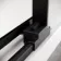 Lisbon Matt Black 8mm Soft-Closing Sliding Shower Door 1400mm
