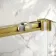 Lisbon Brushed Brass 8mm Soft-Closing Sliding Shower Door 1000mm