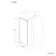 Antwerp Brushed Copper Framed Easy Clean 8mm Wet Room Shower Glass Panel 1000mm