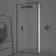 Munich Matt Black Framed Easy Clean 8mm Wet Room Shower Glass Return Panel 250mm