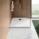 Sydney Low Profile Rectangular Gloss White Stone Shower Tray 1100x800mm