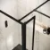 Antwerp Matt Black Wet Room Glass Enclosure Connector