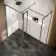 Antwerp Brushed Gunmetal Wet Room Glass Enclosure Connector